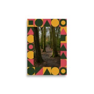 Path through Clowes Wood - Poster
