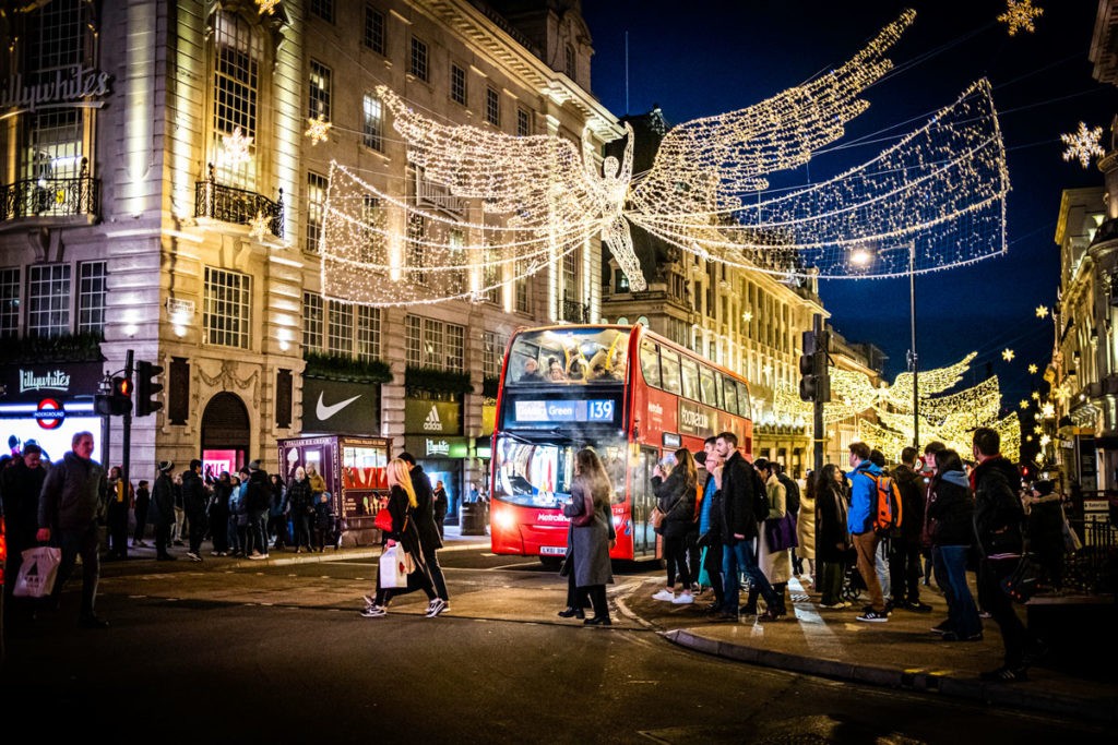 Regent Street Lights, London, December 2022