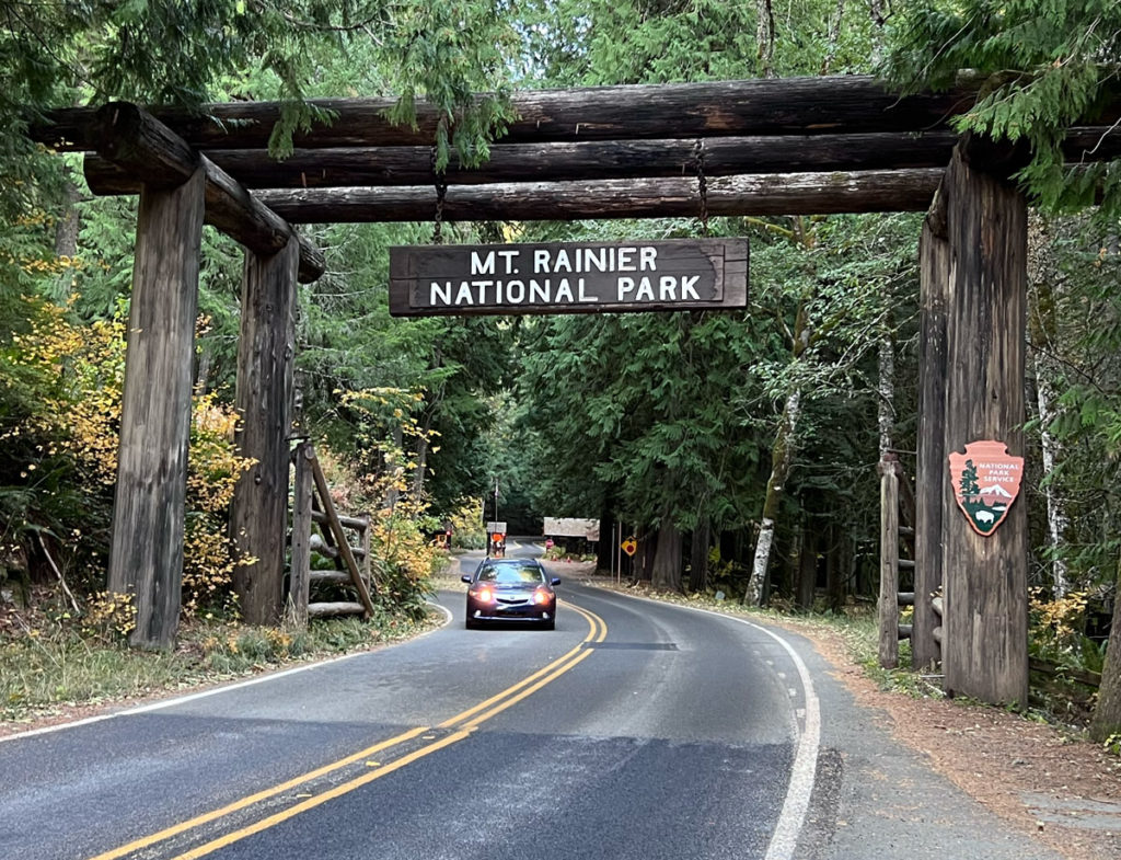 Nisqually entrance to Mount Rainier National Park Nov 2022